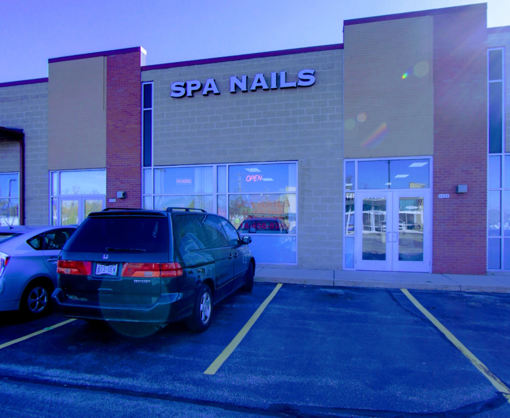 Spa Nails storefront at 1526 S 108th St, West Allis, WI